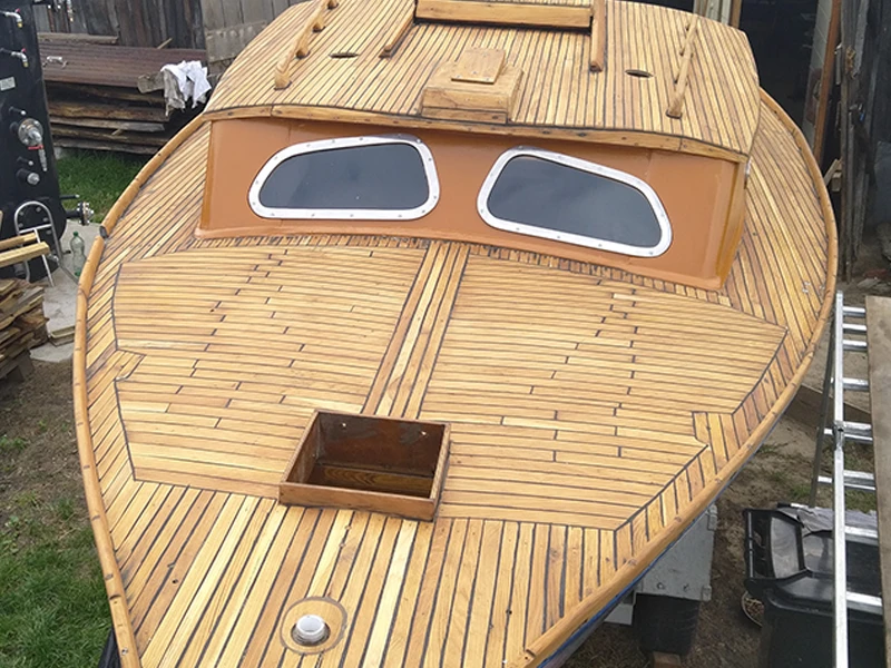 renowacja lodzi drewniane wnetrze jacht teak